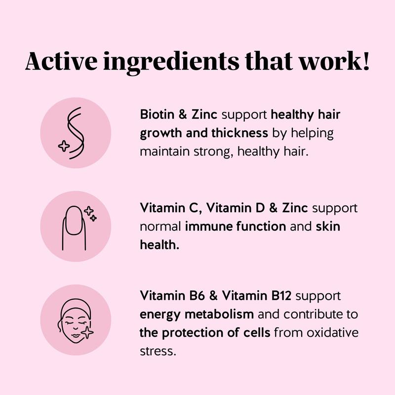 Zovii Hair Growth Biotin Gummies